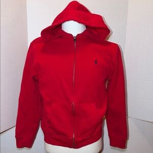 Ralph Lauren Red Kids Zip-Up Hoodie